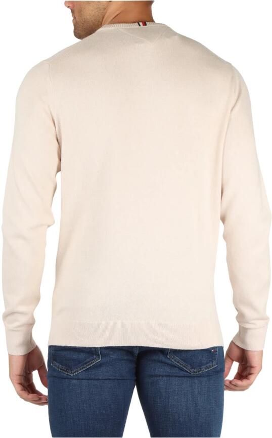 Tommy Hilfiger Trui MW0MW28046 PIMA ORG CTN CASHMERE-HGF HEATHERED OATMILK
