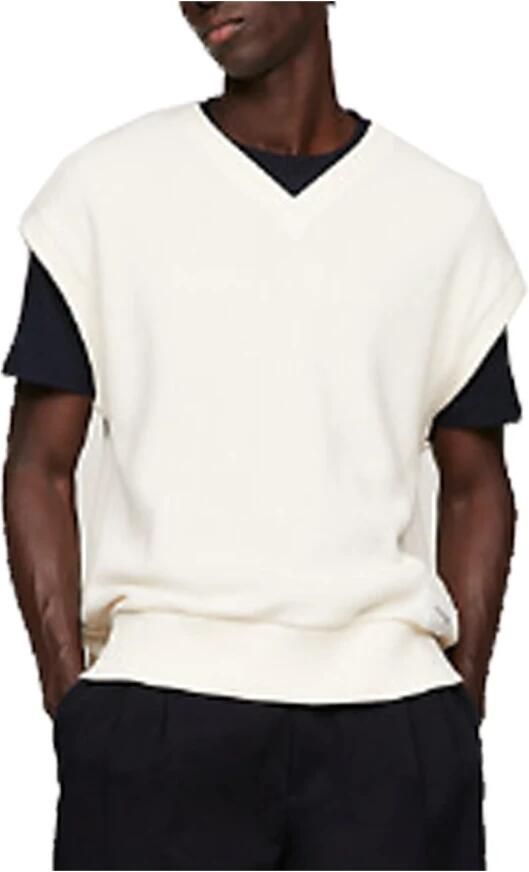 Tommy Hilfiger Stijlvol Gebreid Vest voor Heren White Heren - Foto 6