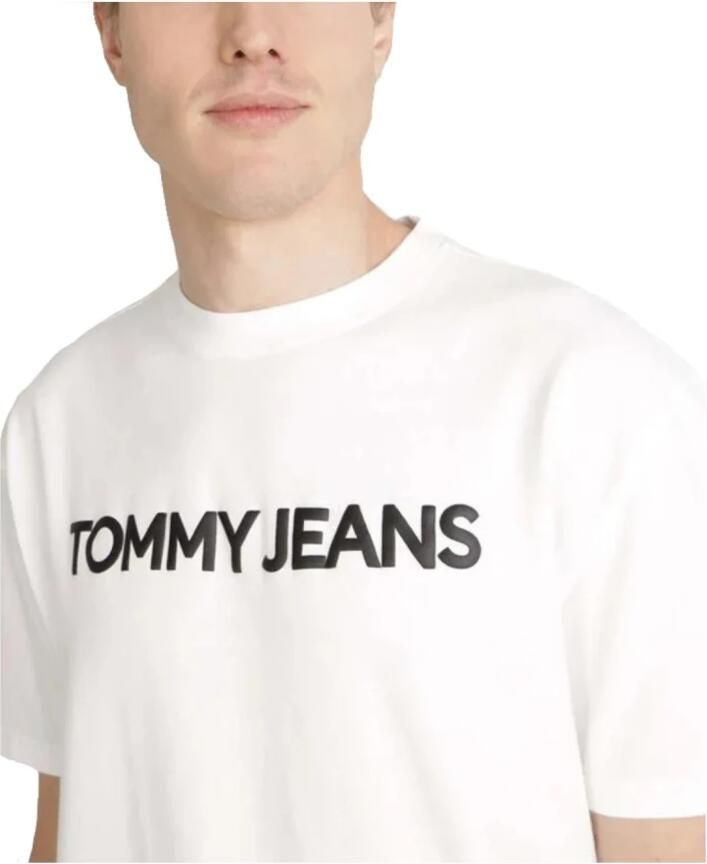 Tommy Hilfiger Klassiek Katoenen T-shirt White Heren