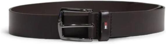 Tommy Hilfiger Bruin Leren Heren Riem Herfst Winter Brown Heren - Foto 3