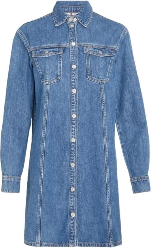 Tommy Hilfiger Klassieke Casual Denim Jurk Blue Dames - Foto 3
