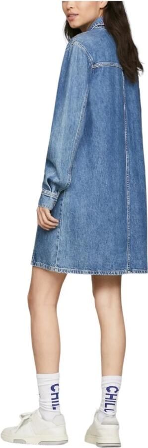 Tommy Hilfiger Klassieke Casual Denim Jurk Blue Dames - Foto 2