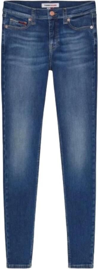Tommy Hilfiger Skinny Gewassen Jeans met Knoopsluiting Blue Dames - Foto 4
