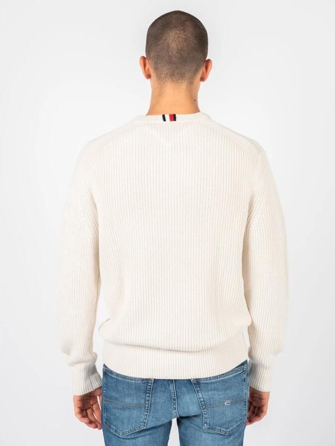 TOMMY HILFIGER Heren Truien & Vesten Rib Texture Crew Neck Beige - Foto 3