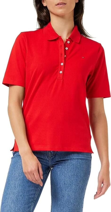 Tommy Hilfiger Poloshirt met labelstitching model 'REG PIQUE' - Foto 2
