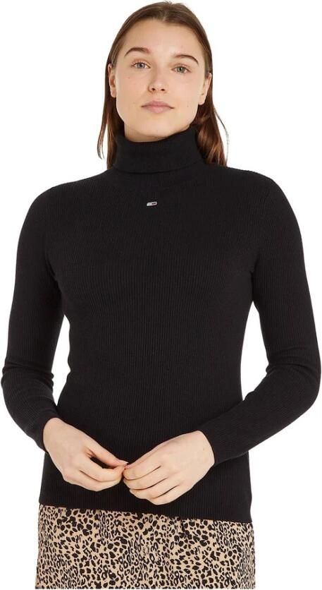Tommy Hilfiger Zwarte Truien voor een Stijlvolle en Comfortabele Garderobe Black Dames - Foto 2