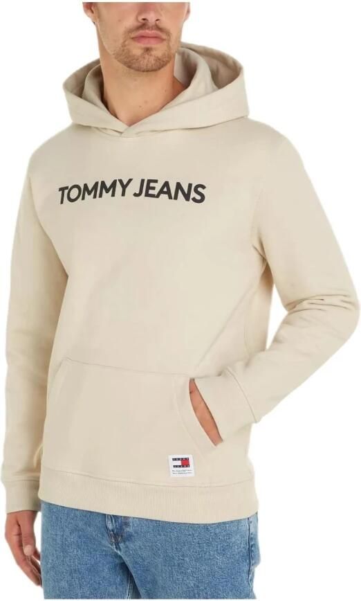 Tommy Hilfiger Klassieke Sweatshirt Statement Mode Beige Heren