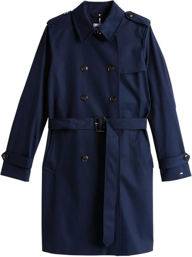Tommy Hilfiger Klassieke Trenchcoat Blue Dames - Foto 3