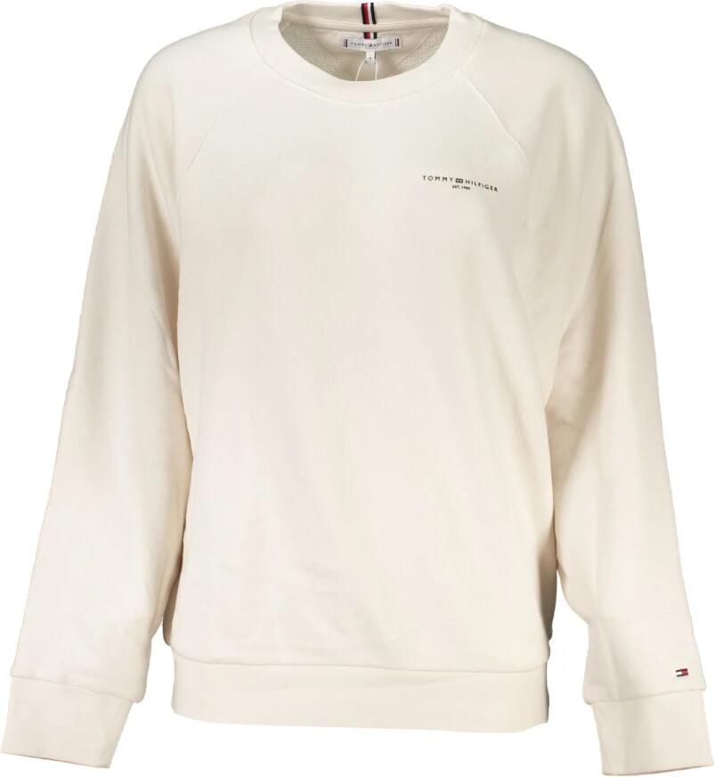 Tommy Hilfiger Beige Sweatshirt met Print en Lange Mouwen Beige Dames