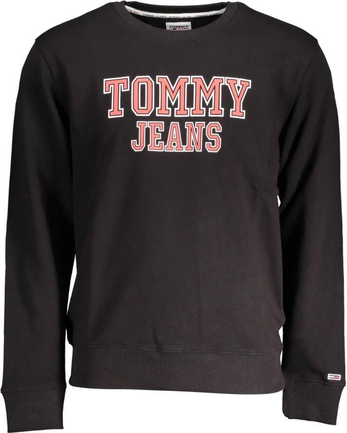 Tommy Hilfiger Zwarte katoenen sweatshirt voor mannen Black Heren