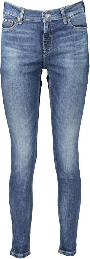 Tommy Hilfiger Blauwe Denim Skinny Jeans met Borduursel Blue Dames