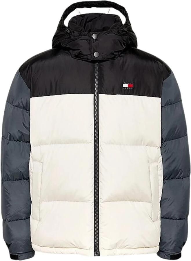 Tommy Hilfiger Kleur blok pufferjas met afneembare capuchon Multicolor Heren - Foto 2