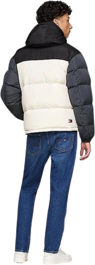 Tommy Hilfiger Kleur blok pufferjas met afneembare capuchon Multicolor Heren - Foto 5