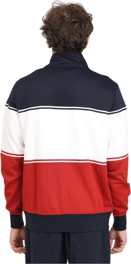 Tommy Hilfiger Kleur Blok Rits Sweater Multicolor Heren - Foto 2