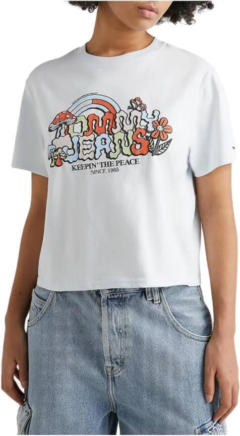 Tommy Hilfiger Kleurrijk Grafisch Print T-shirt White Dames - Foto 3