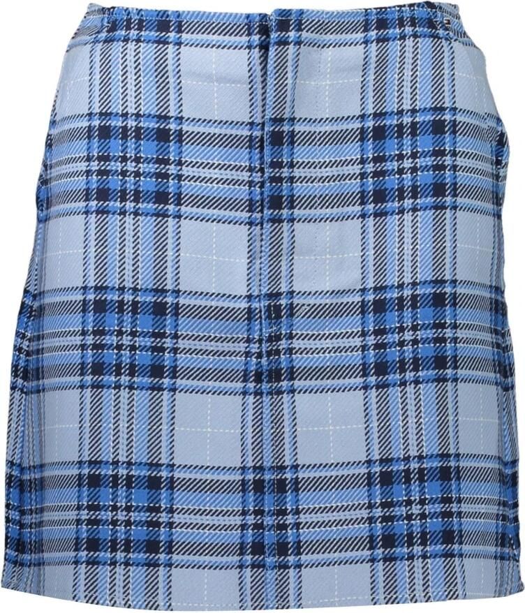 Tommy Hilfiger Korte Blauwe Rok met Borduurwerk Blue Dames