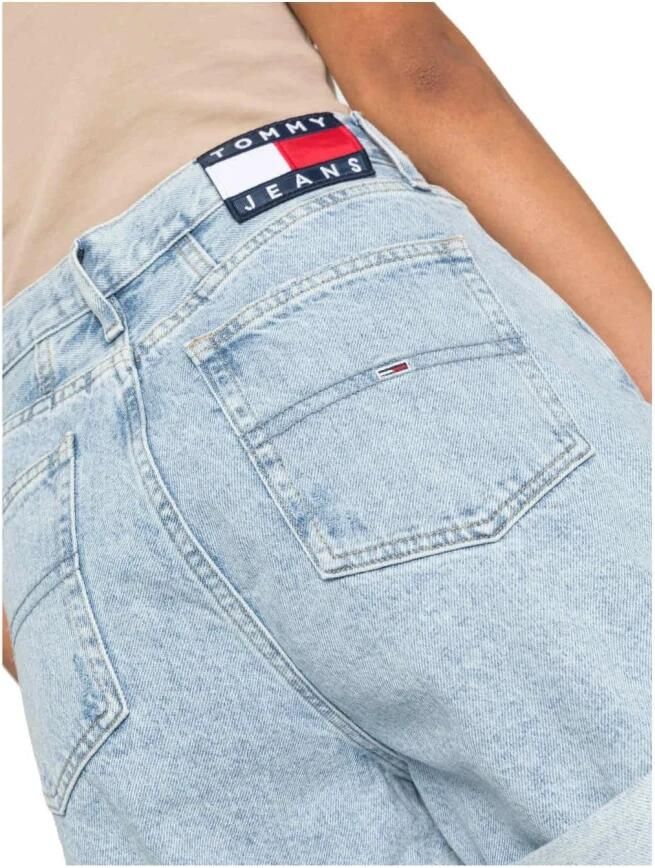 Tommy Hilfiger Korte vaquero mom Tommy Jeans Blue Dames