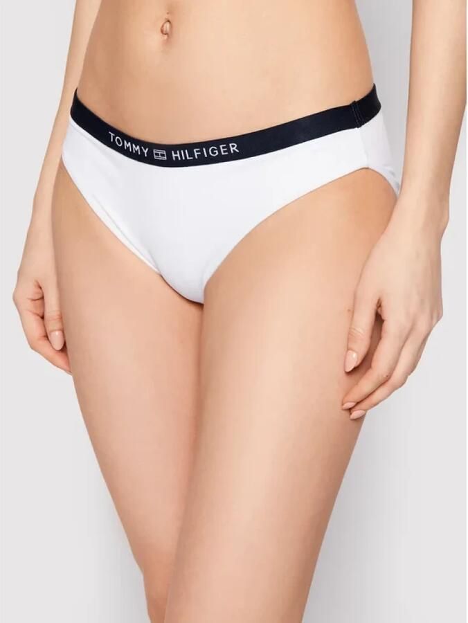 Tommy Hilfiger Kostuum Glijbanen Uw0Uw02710 YBR White Dames - Foto 4