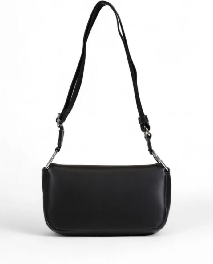 Tommy Hilfiger Zwarte Polyurethaan Handtas Vrouwen Herfst Winter Black Dames