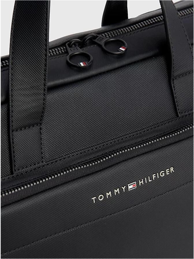 Tommy Hilfiger Messenger Bag TH PIQUE PU SLIM COMPUTER BAG - Foto 2