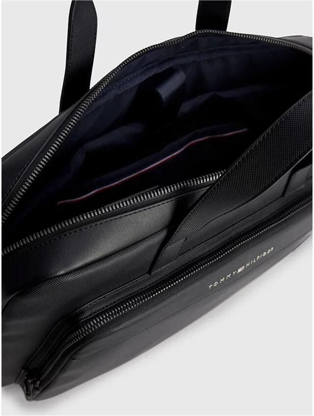 Tommy Hilfiger Messenger Bag TH PIQUE PU SLIM COMPUTER BAG - Foto 4