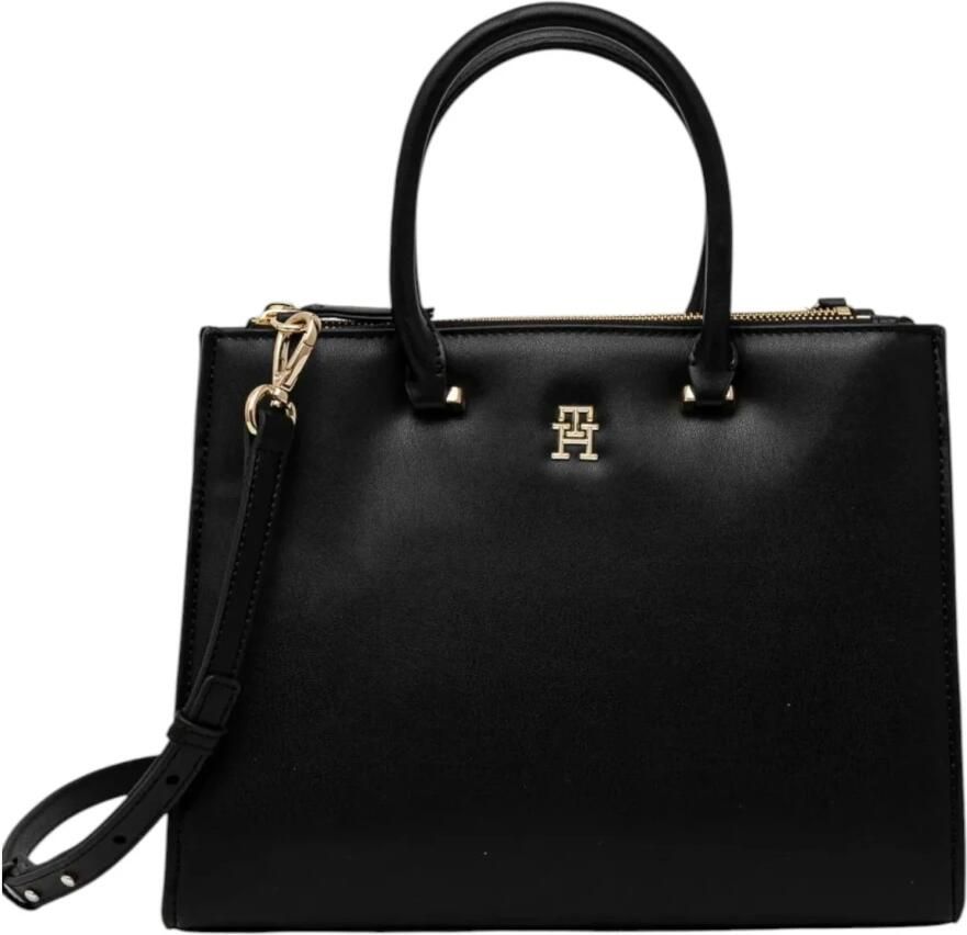 Tommy Hilfiger Zwarte Polyethyleen Handtas Lente Zomer Collectie Black Dames - Foto 4