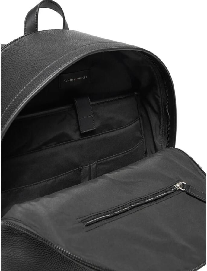 Tommy Hilfiger Zwarte Polyurethaan Polyester Heren Rugzak Black Heren
