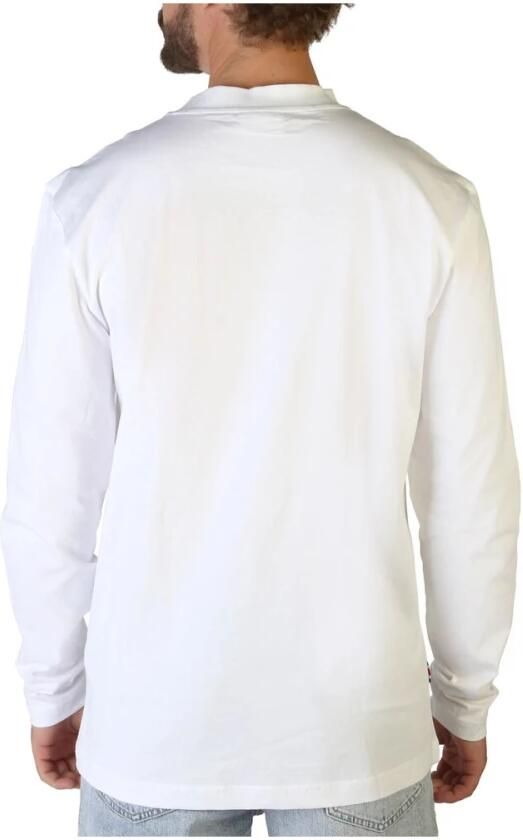 Tommy Hilfiger Lente Zomer Langemouw Ronde Hals Logo T-Shirt White Heren - Foto 2