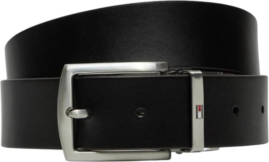 Tommy Hilfiger Klassieke Zwarte Leren Riem voor Mannen Black Heren - Foto 3