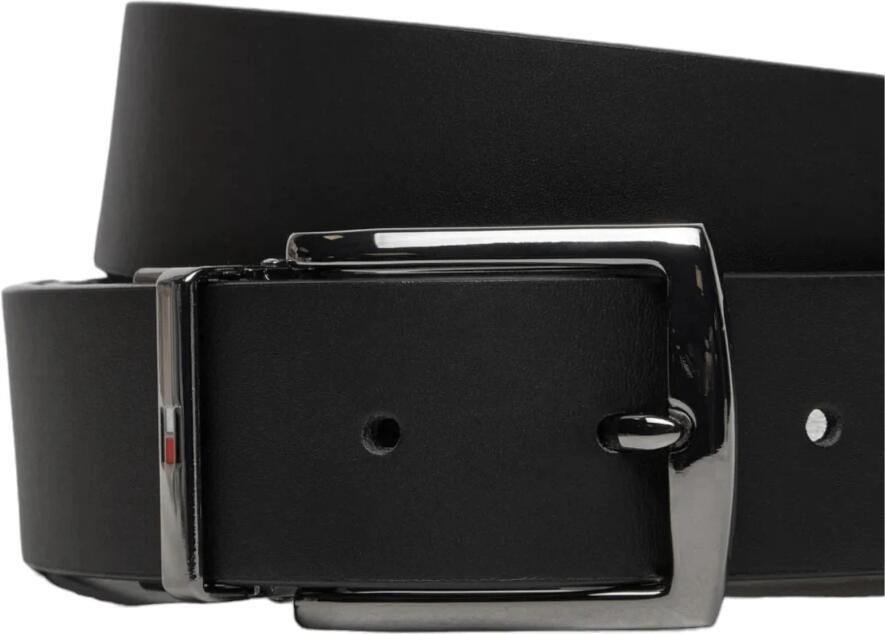 Tommy Hilfiger Leren Herenriem Herfst Winter Collectie Black Heren - Foto 2