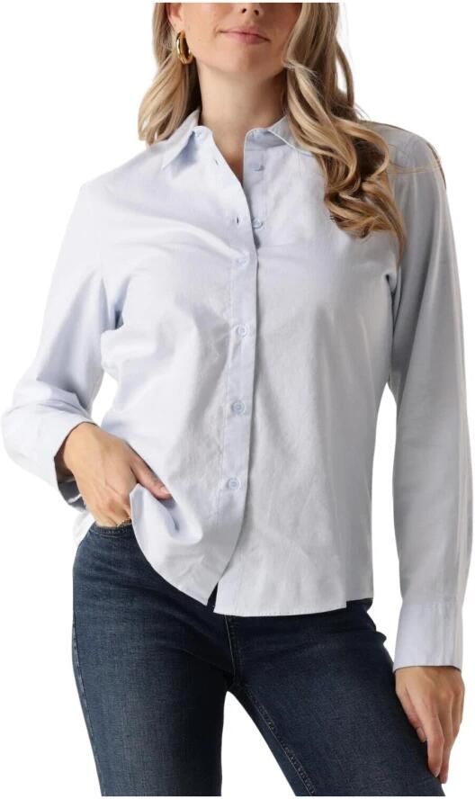 TOMMY HILFIGER Dames Blouses Oxford Cotton Regular Shirt Lichtblauw - Foto 3