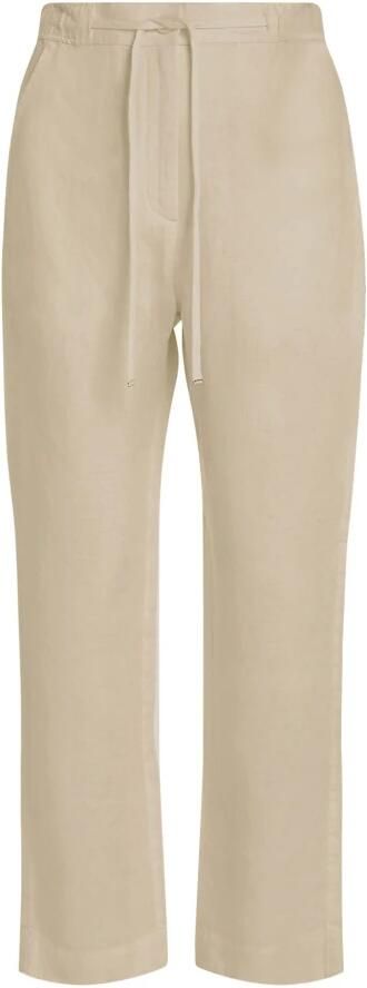 Tommy Hilfiger Dames Linnen Boyfriend Broek Beige Heren
