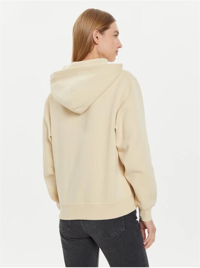 Tommy Hilfiger Logo Katoenen Hoodie Beige Dames - Foto 2