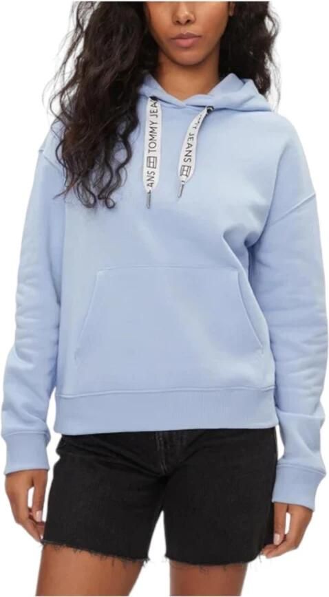 Tommy Hilfiger Logo Koord Sweatshirt Blue Dames - Foto 3