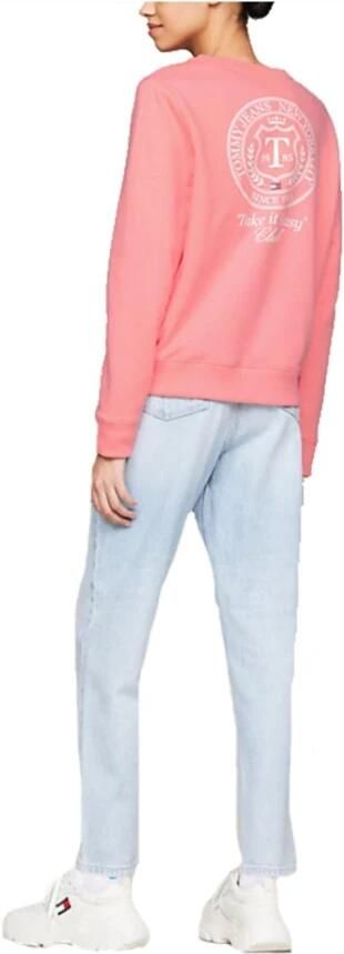 Tommy Hilfiger Luxe Reg Prep Sweatshirt met authentieke print Pink Dames - Foto 2