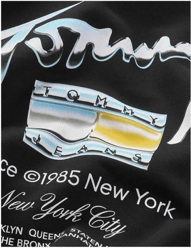 Tommy Hilfiger Metallic Urban Elegance Sweatshirt Black Heren