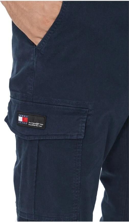 Tommy Hilfiger Moderne Cargo Broek Lichtgewicht Austin Blue Heren