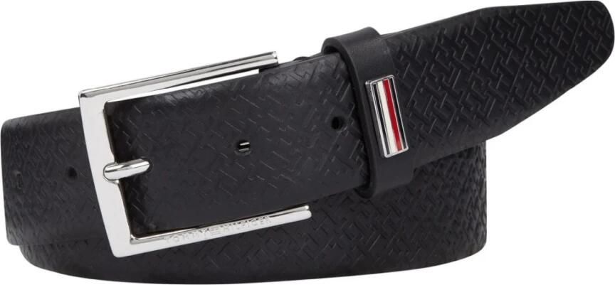 Tommy Hilfiger Riem van leer met structuurmotief model 'BUSINESS' - Foto 3