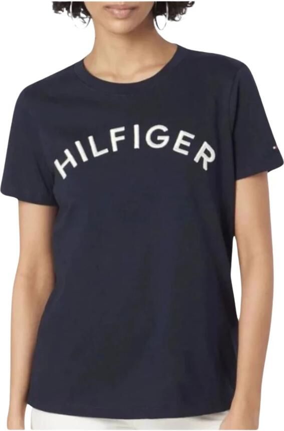 Tommy Hilfiger Monotype Geborduurd Dames T-shirt Blue Dames - Foto 2