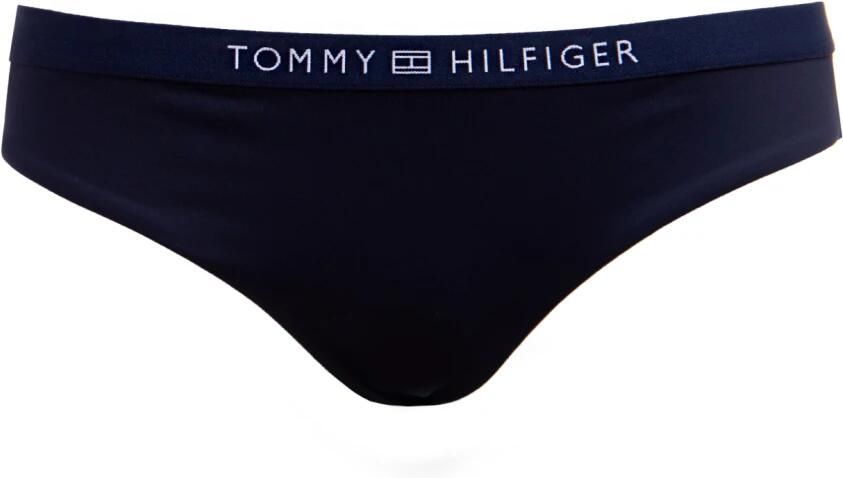 Tommy Hilfiger Navy Bikini Onderkant met Logo Tailleband Blue Dames - Foto 2