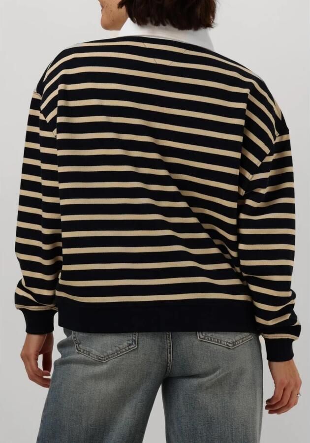 TOMMY HILFIGER Dames Truien & Vesten Reg Stp Gold Btn Polo Swtshrt Donkerblauw - Foto 2