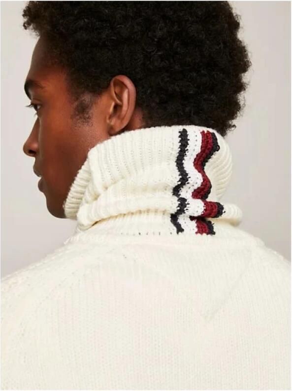 Tommy Hilfiger Off-White Cable Roll Neck Coltrui White Heren - Foto 2