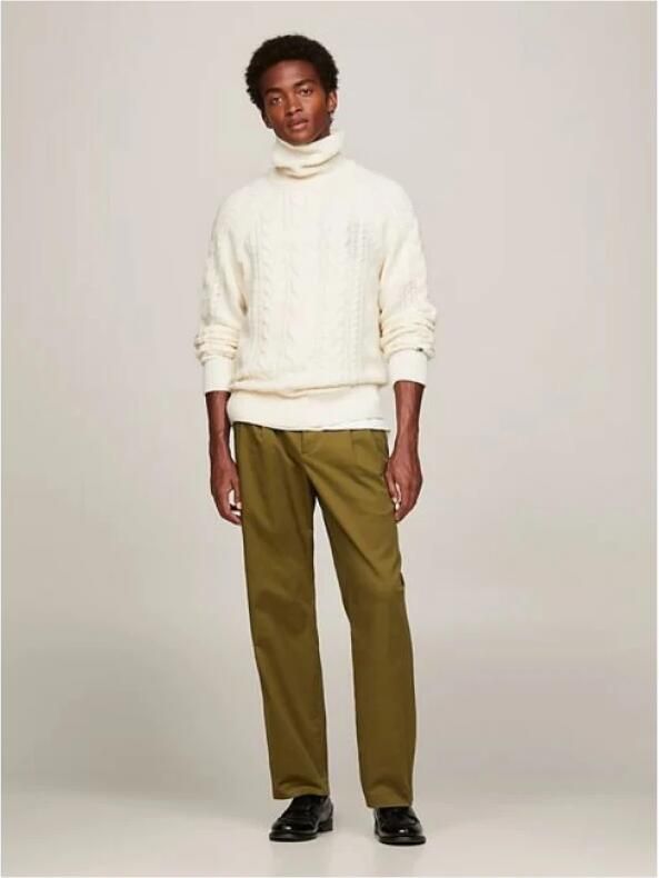Tommy Hilfiger Off-White Cable Roll Neck Coltrui White Heren - Foto 3