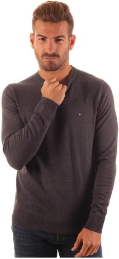 Tommy Hilfiger Organisch Katoen Zijde Jersey voor Heren Gray Heren - Foto 4