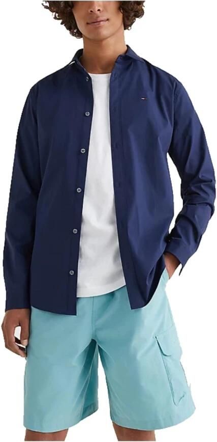 TOMMY JEANS Overhemd met lange mouwen Sabim Stretch Hemd Shirt Stretch shirt premium slim fit met elastaan - Foto 12