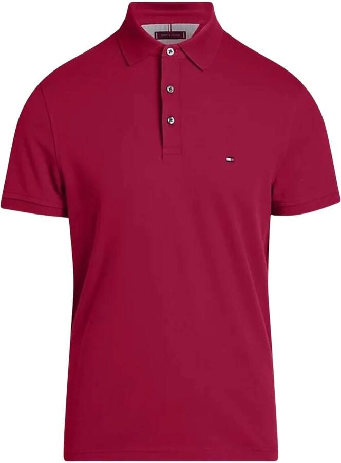 Tommy Hilfiger Rode Polo Shirt Korte Mouw Slim Fit Red Heren - Foto 5