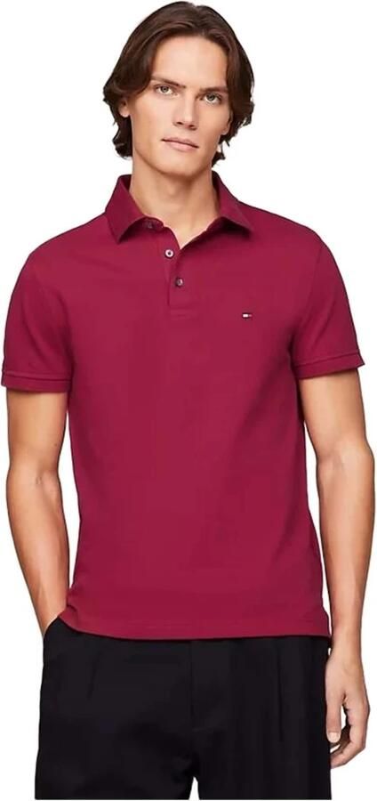 Tommy Hilfiger Rode Polo Shirt Korte Mouw Slim Fit Red Heren - Foto 2