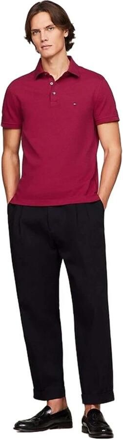 Tommy Hilfiger Rode Polo Shirt Korte Mouw Slim Fit Red Heren - Foto 4
