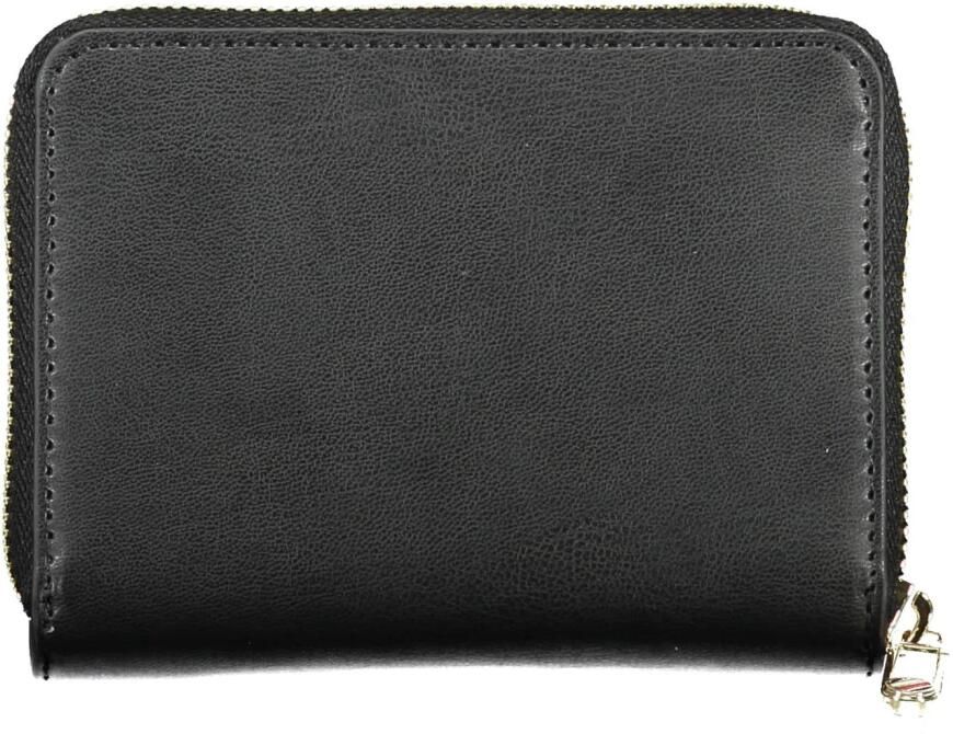 Tommy Hilfiger Damesportemonnee Zwart Rits Sluiting Contrast Details Black Dames - Foto 2