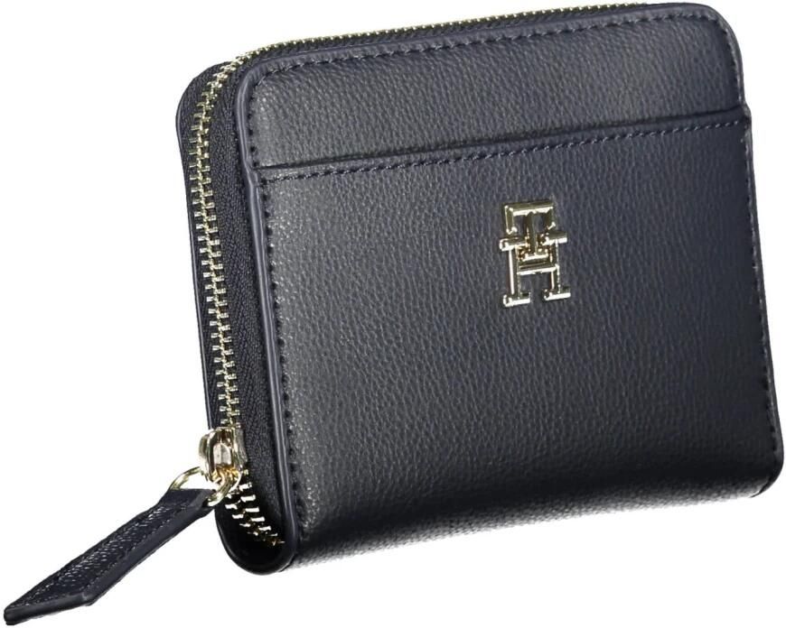 Tommy Hilfiger Blauwe Polyester Portemonnee met Meerdere Compartimenten Blauw Dames